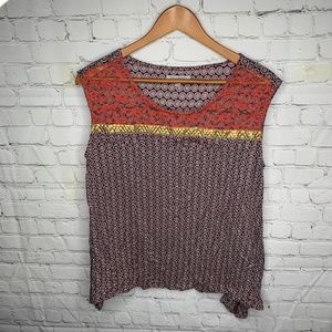 World Market Multicolor Boho Blouse Size S/M